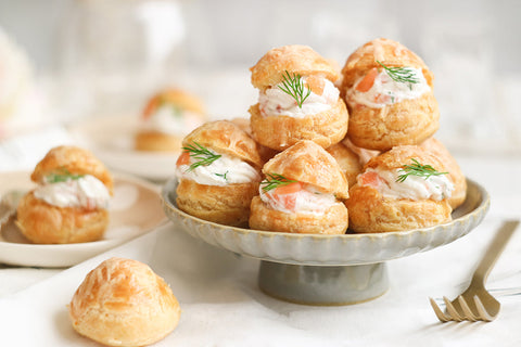 Laurent-Perrier La Cuvée with Smoked Salmon Puffs