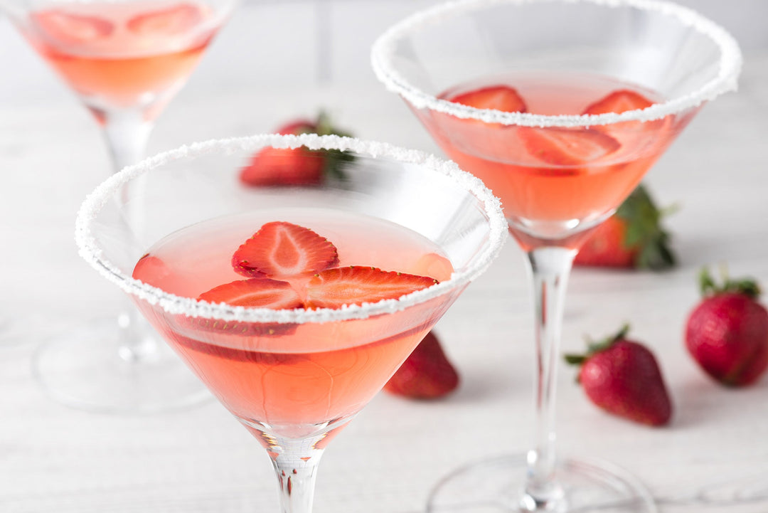Sparkling Strawberry Martini