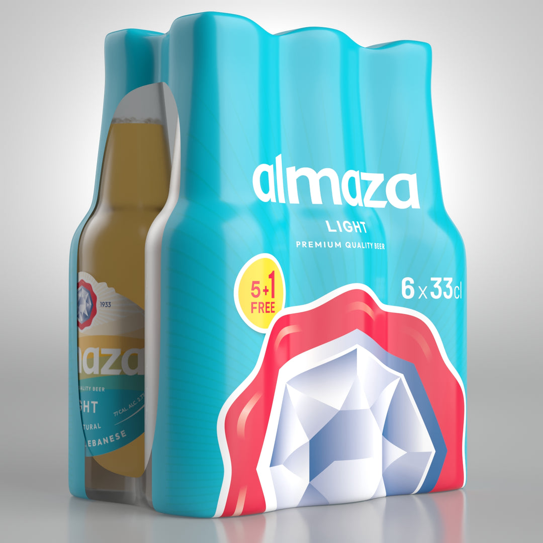Almaza Light Beer Pack Of 6 33CL