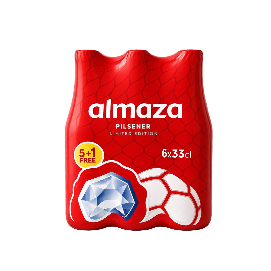 Almaza Pilsener Beer Pack Of 6
