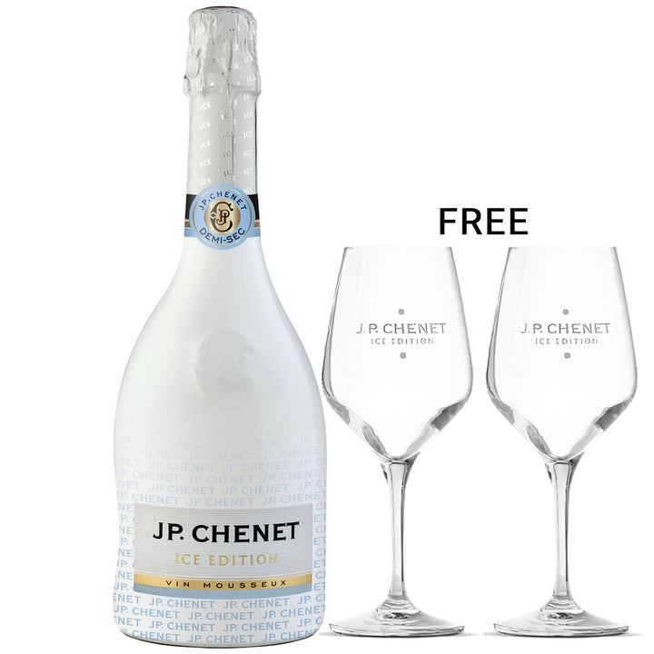 Jp Chenet Ice Edition White 75Cl + Two Free Glasses