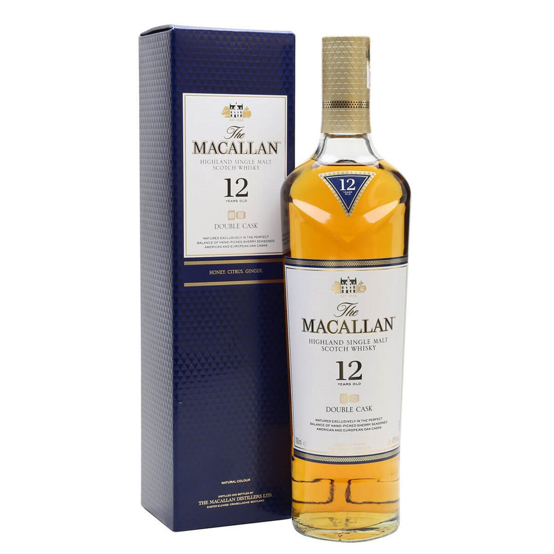 Macallan double cask 70 CL + 2 Glasses free