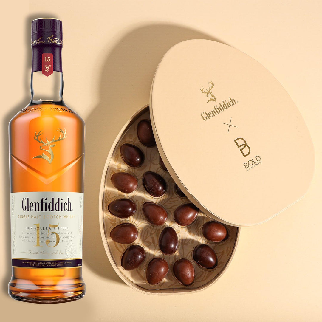 Easter Pack - Glenfiddich 15 + Infused Chocolate by Bold Chocolatier.