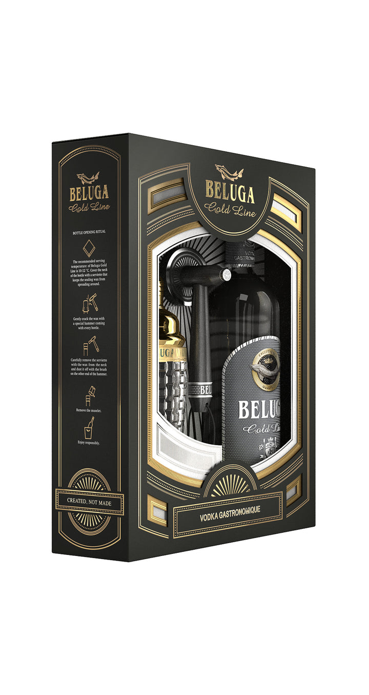 Beluga Gold Line Vodka 700 ML with shaker Gift Set