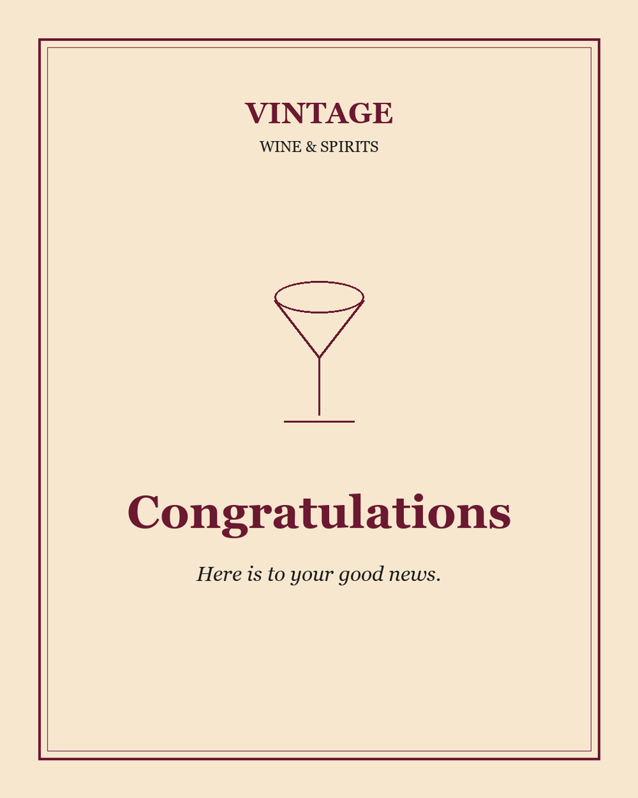 Vintage greeting card — Congratulations