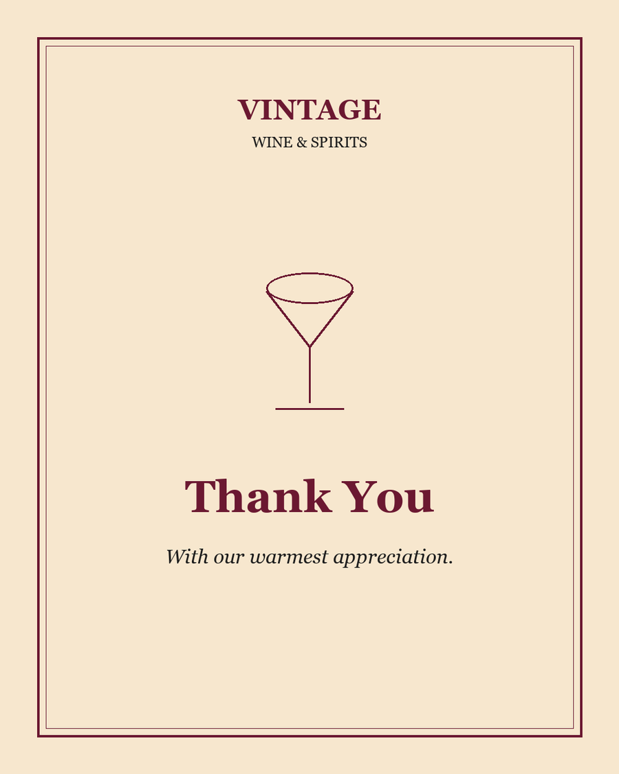Vintage greeting card — Thank You