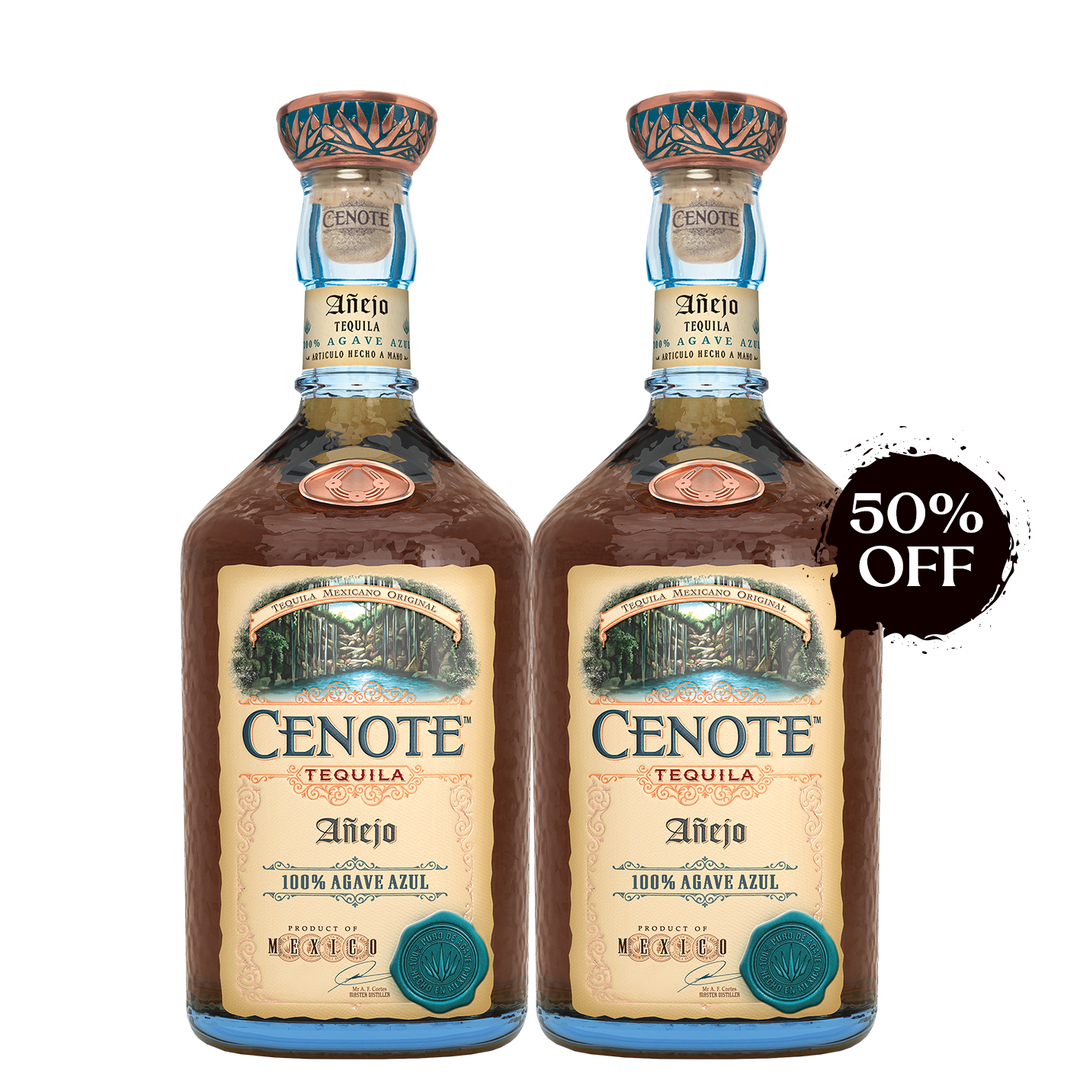 Cenote Anejo Duo Deal: Save 50% On Your Second Bottle.