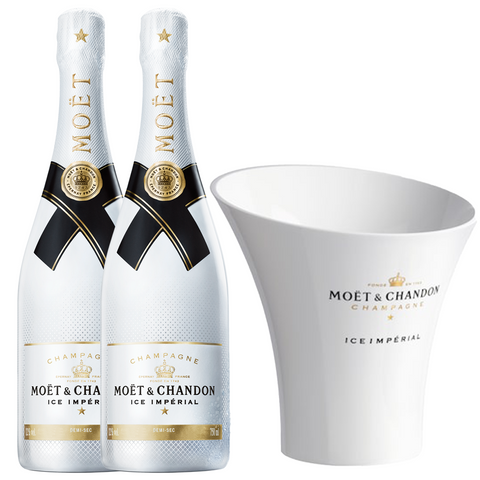 Two Moet & Chandon Ice Imperial + Ice Bucket
