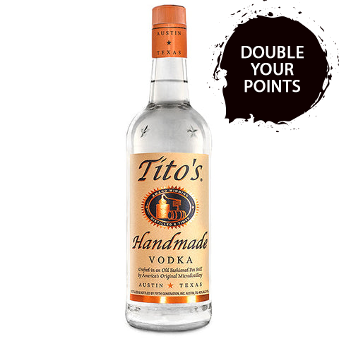 Tito'S Vodka 80 Proof 75Cl - Double Your Points
