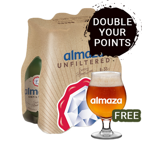 Almaza Unfiltered Pack Of 6 + 1 Almaza Glass For Free!
