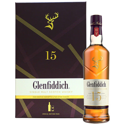 Glenfiddich 15 Yo With 2 Glasses