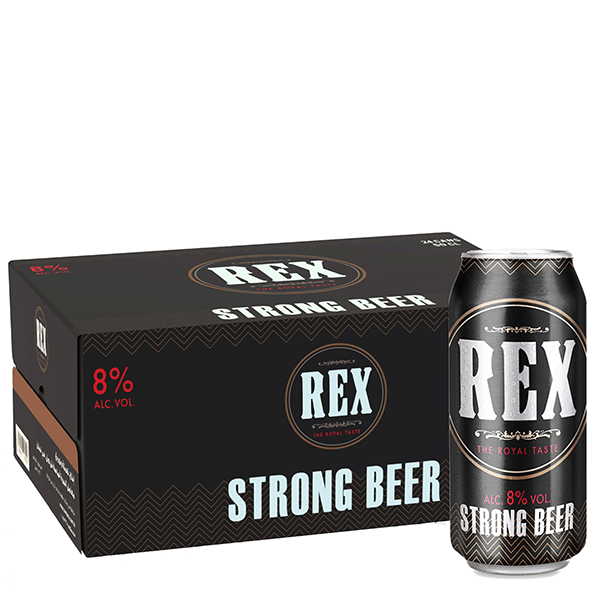 Rex Strong Beer Can Case 24X50Cl - Double Your Points